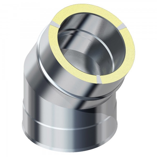 Außenkamin Bogen 30 Grad - 200mm Doppelwandig