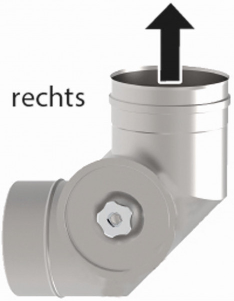 Fröling Bogen 87Grad Dm130 Reinigung seitlich rechts