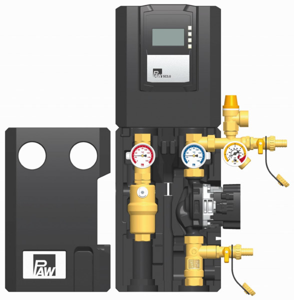 PAW SolarBloC midi Basic 2-Strang, Flow Meter Reglr SC3.6 GF UPM3 Solar 15-75