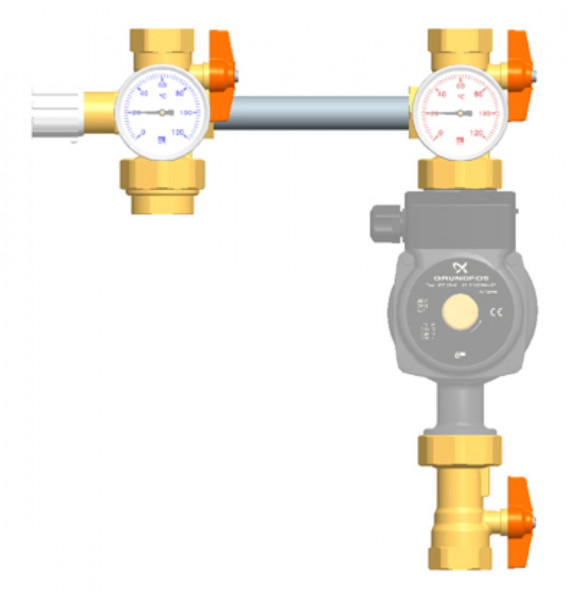 PAW Bypassset K7 DN 25 F 1" x G 1"