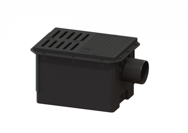 KESSEL Rückstaupumpanlage Pumpfix S DN 100, niedrigster Einbau, Schlitzrost