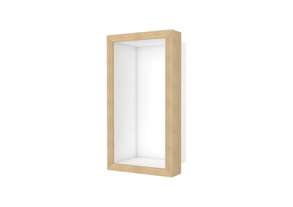 ESS Wandnische W-BOX Niche Weiß Rahmen, oak - walnuss, 150x300x100