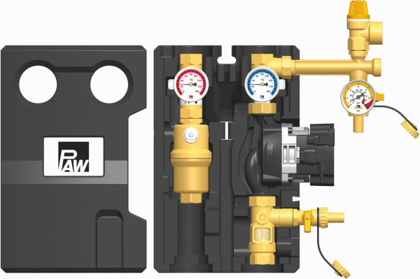 PAW SolarBloC midi Basic 2-Strang Flowmeter GF UPM3 Solar 15-145