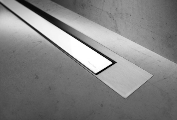 ESS Duschrinne Modulo TAF Design Z-3 Matt, 120 cm, glass weiß