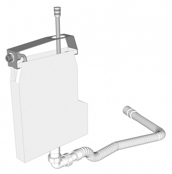 Herzbach Schlauchbox Logic mit Schlauchkasten für Wannenrandmontage
