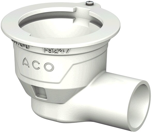 ACO Bodenablauf Passavant DN 70 GE mit Halterand mit Anstrich