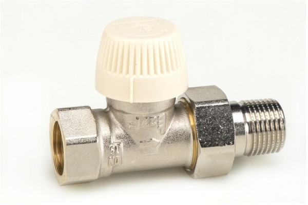 Honeywell Thermostatventilkörper VS Pressm. mattvernickelt NF Durchgang 3/8"