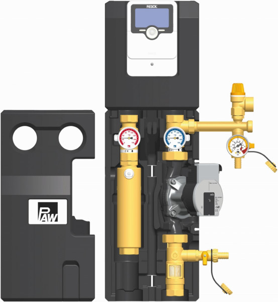 PAW SolarBloC maxi Basic 2-Strang Flowmeter Regler SC2.3 Wilo Para ST 25/8