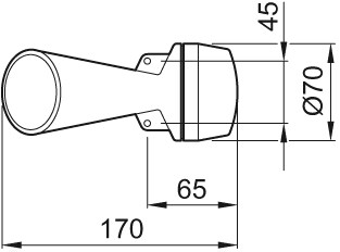 ACO Signalhupe 230 V, 92 dB Höhe 78mm