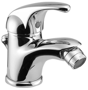 Herzbach Bidet Einlochbatterie Largo mit Zugstangen Ablgrt chr