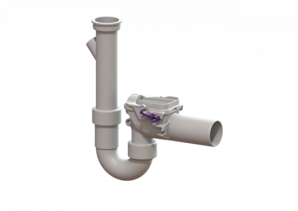 KESSEL Rückstauverschluss Staufix Siphon, DN 50, Waschmaschine, Typ 5