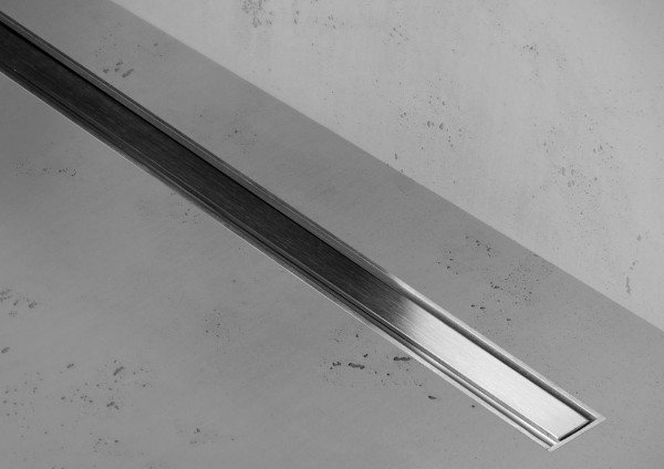 ESS Duschrinne XS Z-1 Edelstahl Edelstahl gebürstet design rahmen, 800