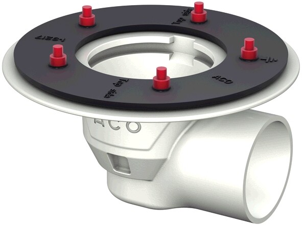 ACO Bodenablauf Passavant DN 100 GE m PDF weiß epoxiert
