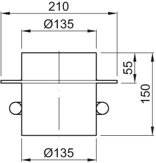 ACO Staurohr Jet DN 80 2 teilig