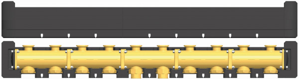 PAW Modulverteiler DN 32 5-fach, F 11/4" x 11/4" IG