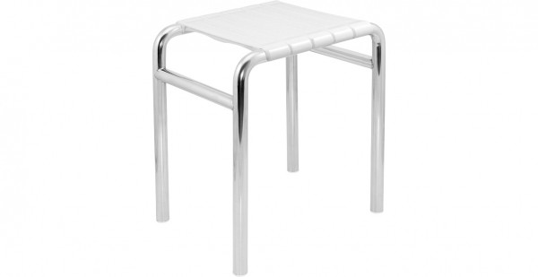 AS Duschhocker Gestell Edelstahl 1.4301 415 x 360 mm, Höhe 500 mm, poliert