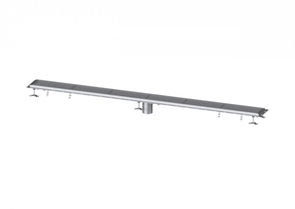 KESSEL Kastenrinne Ferrofix m. Fliesenanschlusswinkel, 200 x 3050 mm