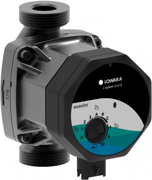Lowara H-Pumpe ecocirc S 20-4/130 L:130 G1 1/4" PN10 max. H:4m 24W