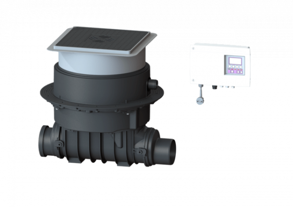 KESSEL Rückstauhebeanlage Ecolift DN 125, Bodenplatte, schwarz