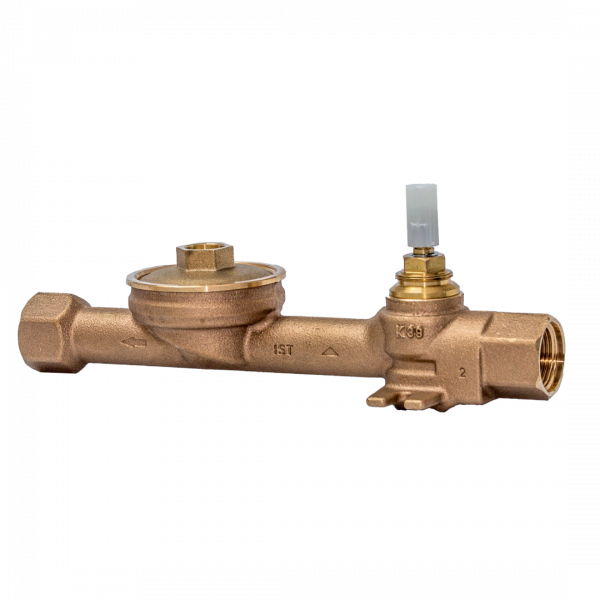 DELTAMESS Montagestrang Koax 2", Aufputz 3/4 IG Rotguss, Spindelventil 1