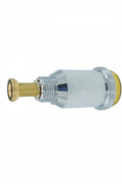 DELTAMESS Ventilwasserz., Schrägsitz-Armatur 1/2, Messing, vernickelt