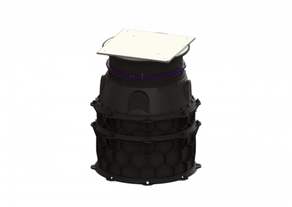 KESSEL Schachtmodul LW 1000 Bodenplatte Zugang LW 800, 1646-1895 mm, Klasse A 15