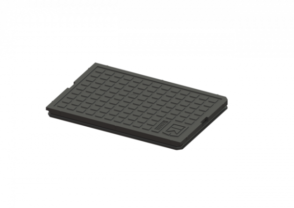 KESSEL Abdeckplatte schwarz, 276x191 mm