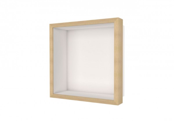 ESS Wandnische W-BOX Niche Creme Rahmen, oak - walnuss, 300x300x100