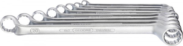 Doppelringschlüssel-Satz DIN838 6-22mm 8-teilig in Karton Gedore