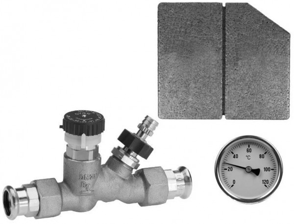 ABA Zirkulationsventil Set QUICKTURN RG m Pressanschluss DN 15, 15mm