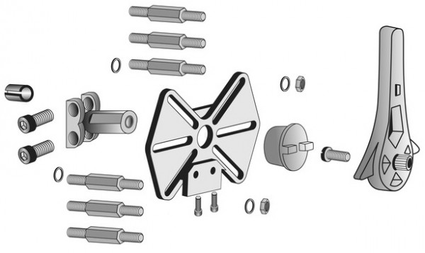 Honeywell Universal Anbausatz f VMM m nahezu allen Fremdmischern