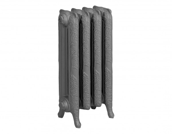 HG-TEC Gussradiator Kopenhagen RAL 7022 4 Gl. BH 660 NA 500 BL 304 BT 180