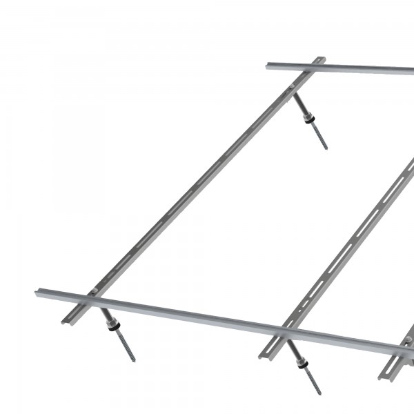 Aufdachmontageset für Plus2,86W S für 1 Kollektor