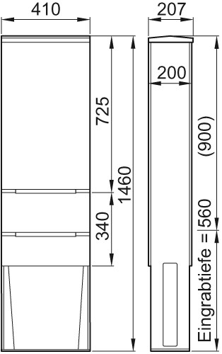 ACO Freiluftschrank für Steuerung Multi Control Duo