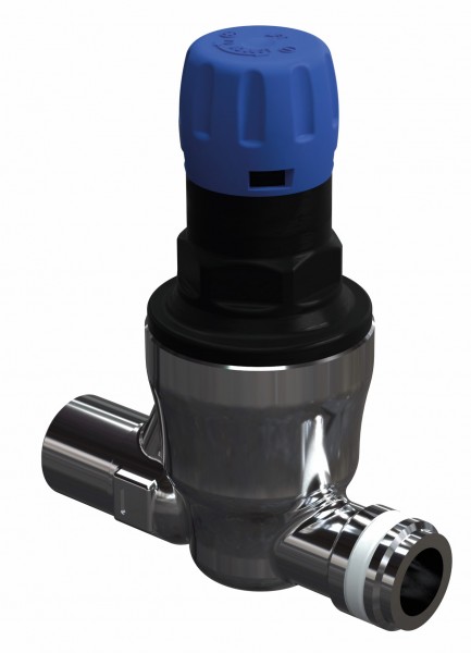 SYR Druckminderer komplett für Sicherheitsgruppe 322-324 verchromt