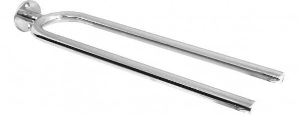 AS Handtuchhalter, zweiarmig Edelstahl 500 mm starr, D= 25 glatt, mattiert