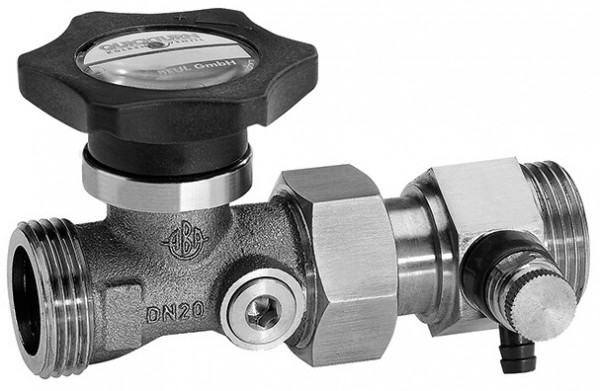 ABA Kolbenventil QUICKTURN RG AG u Rückflussv. DN 15 3/4"