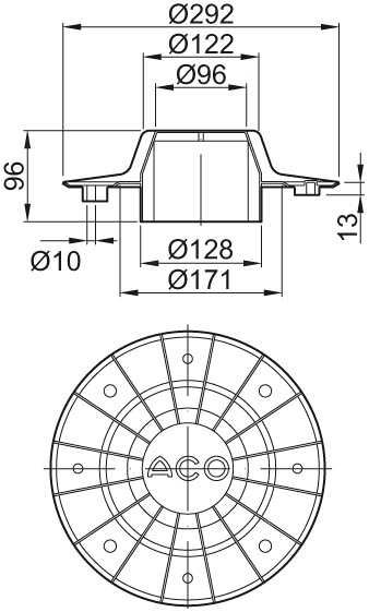 ACO Kiesfang Jet mit Luftschleuse DN 70