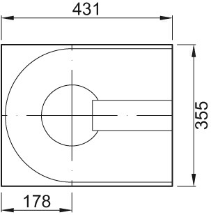 ACO Isolierkörper aus Schaumglas, Höhe 120mm