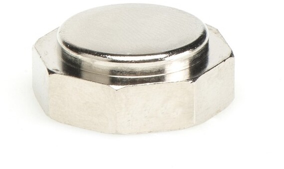 Honeywell Verschlusskappe Verafix E Messing, vernickelt 3/8" 3/4"