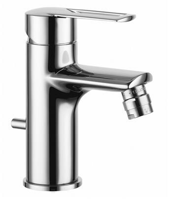 Herzbach Bidet Einlochbatterie Cool mit Zugstangen Ablgrt chr