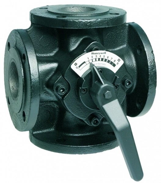 Honeywell Vierwege Flanschenmischer ZR GG 20, grau, PN 6 DN 25, kvs Wert 10