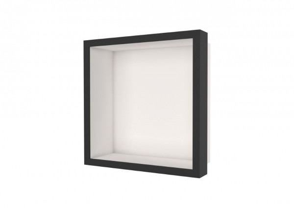 ESS Wandnische W-BOX Niche Creme Rahmen: Oak - Ebenholz, 300x300x100