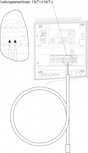 Lowara Pumpe Temperatursensor KTX 82/110 Temperatur-/Differenztemperaturmessung