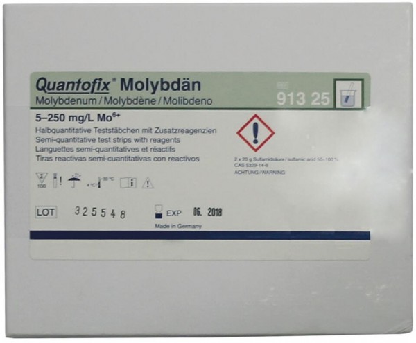 Judo Messbesteck erforderl. Molybdängehalt min. 100 mg/l