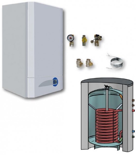INTERDOMO Gas Brennwert Paket BS 180 15 kW