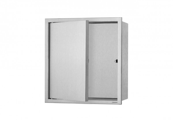 ESS Wandnische BOX 10 mit Tür 30x30x10 cm, gebürstet