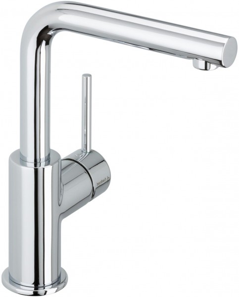 Herzbach WT Einlochbatterie Design New o Ablgrt schwenkb. Auslauf 360Grad chr