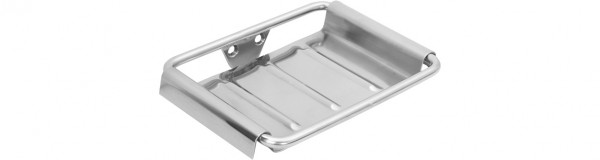 AS Seifenschale herausnehmbar Edelstahl wandverschraubt, mattiert