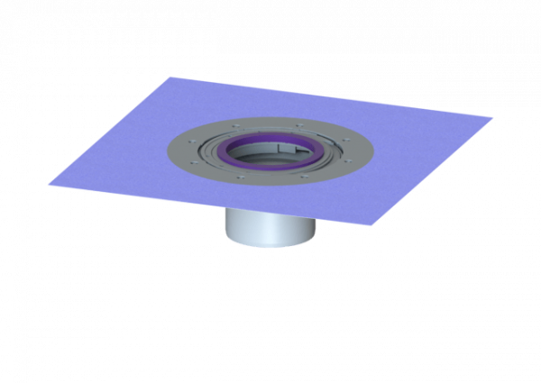 KESSEL Verlängerungsstück H: 120 mm, mit Klebeflansch